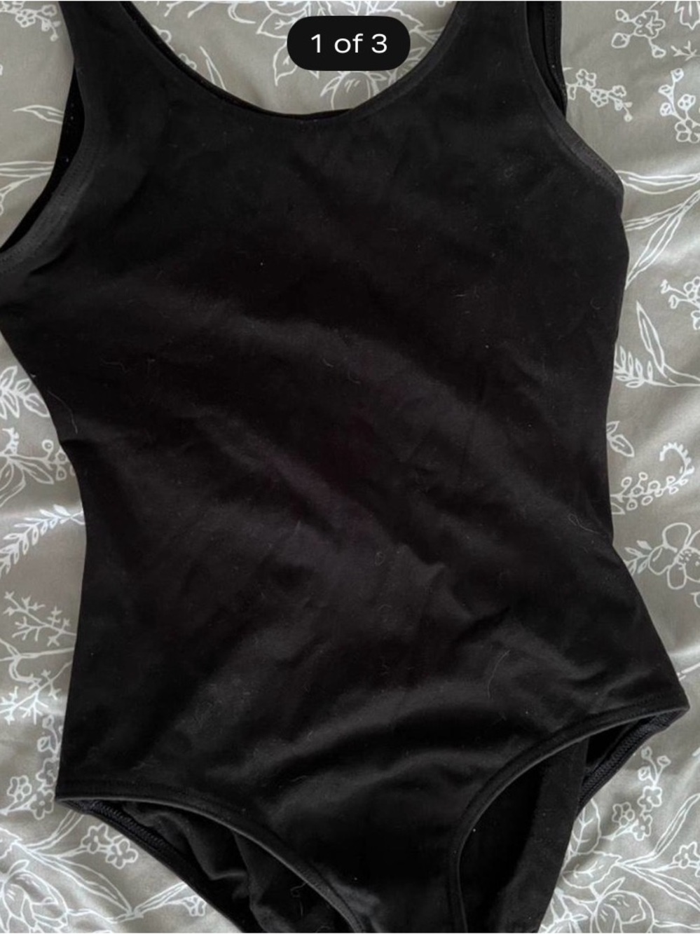 Capezio Black Dancewear Bodysuit
